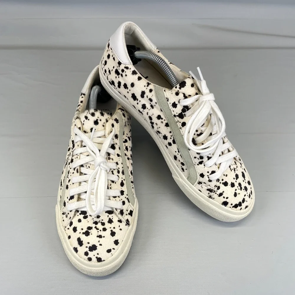 Madewell Sidewalk Low Sneakers Womens Size 8 Spatter-Painted Calf Hair Shoes